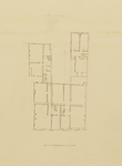 216294 Plattegrond van de eerste verdieping van het huis Nieuwegracht 41 te Utrecht na de verbouwing.